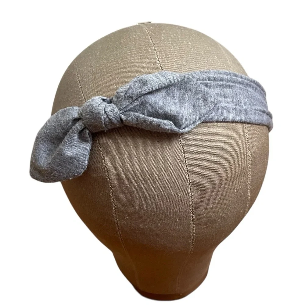 4/$25 Justice Girls Gray Bow Fabric Headband
